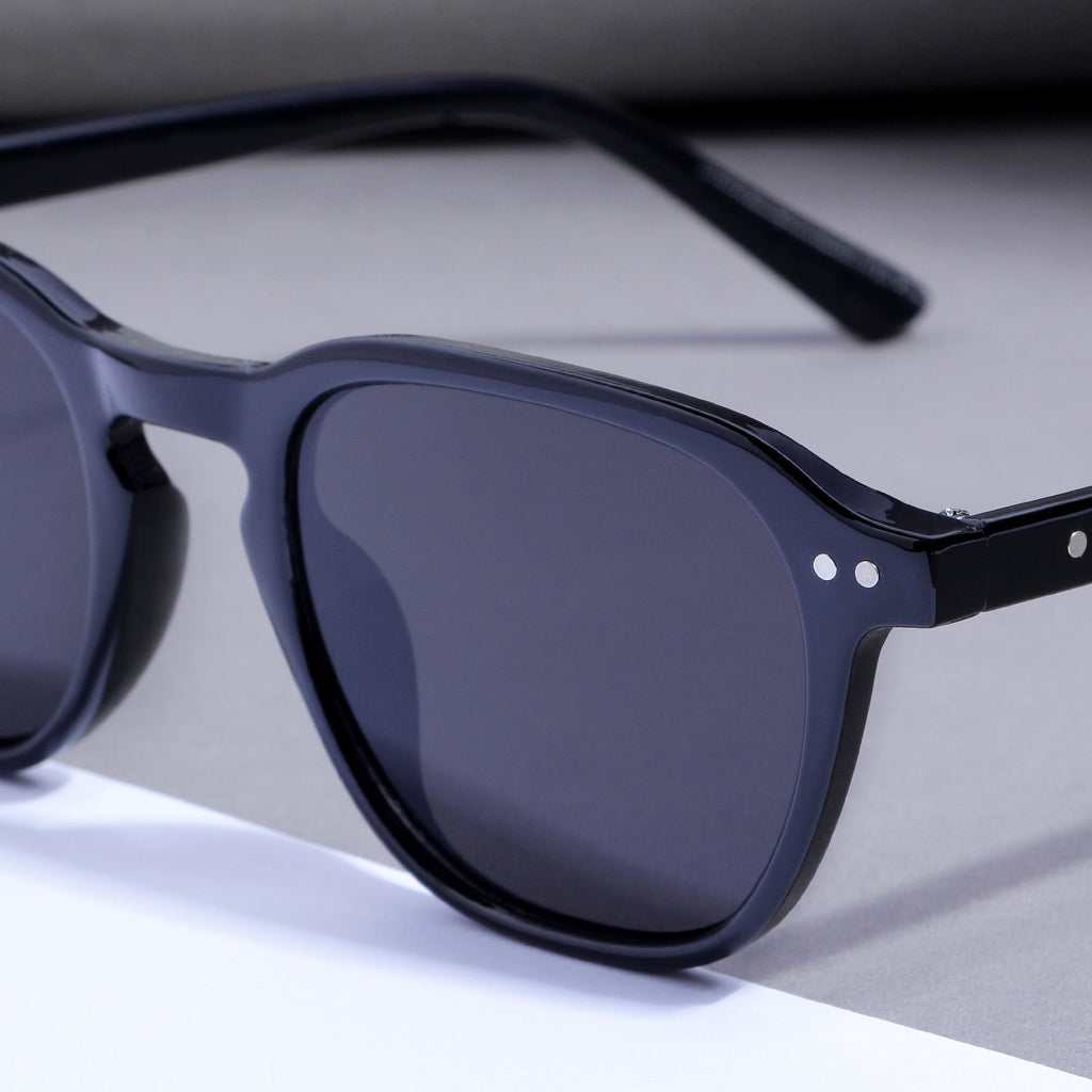 GlassyX V1 Black And Black Sunglasses